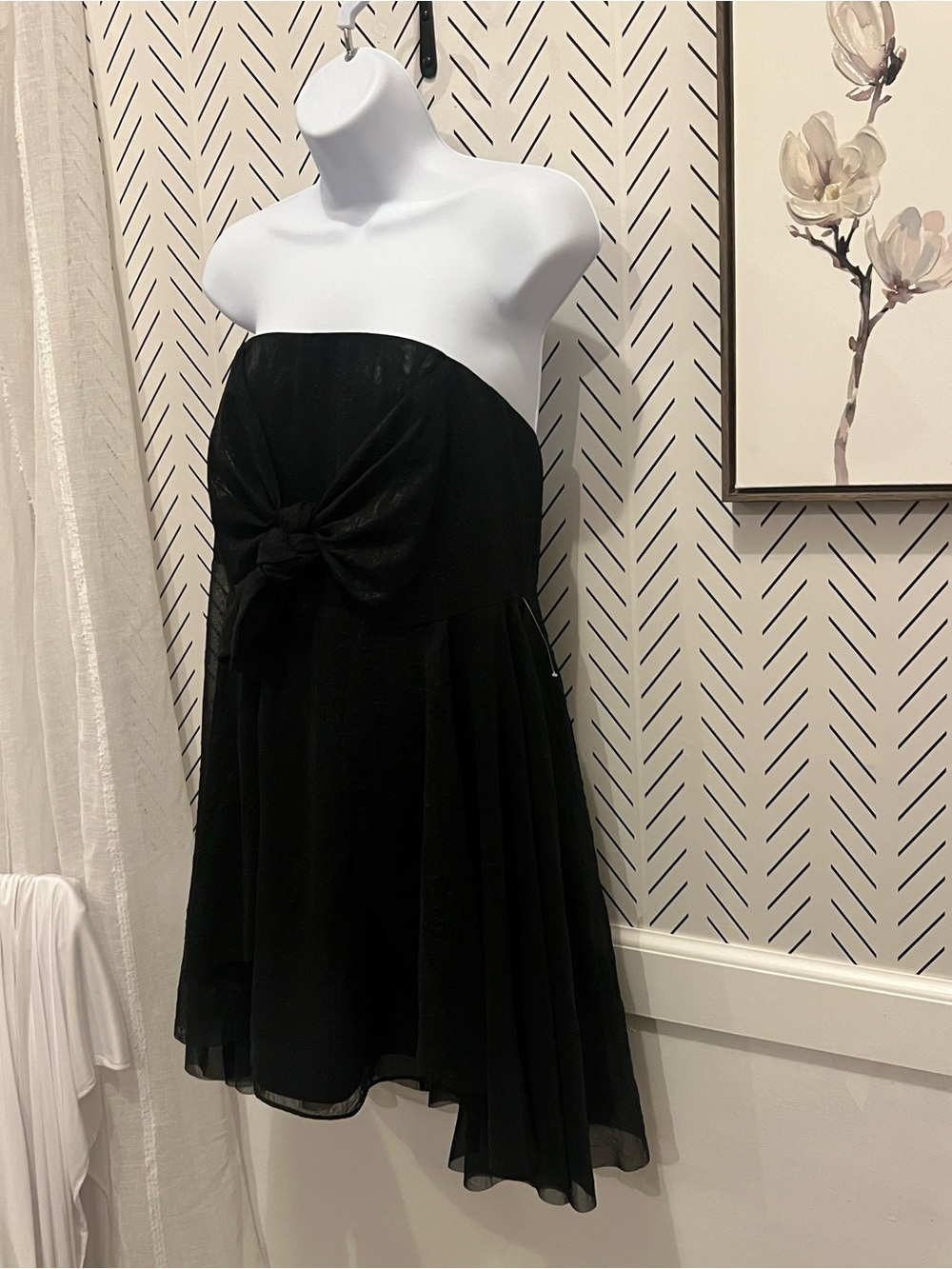 Free People “Good for You” Strapless Tie-Front Mini Dress – Size 8 - Picture 3 of 13